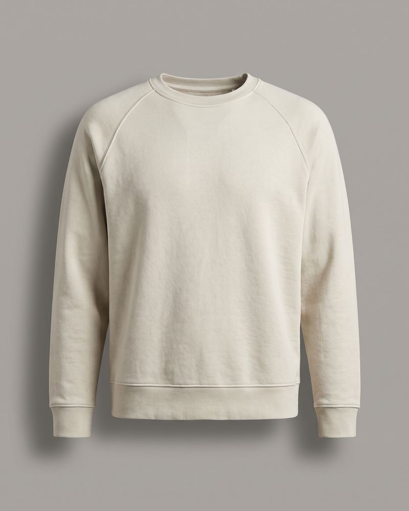 Stone grey crew neck sweatshirt
